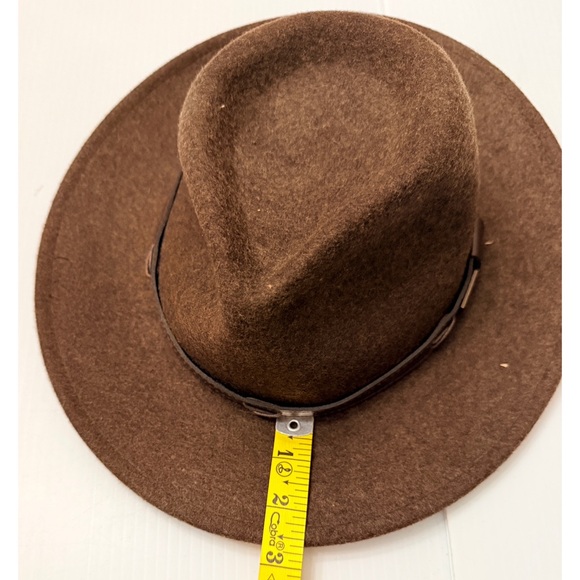 Pendleton Dark Brown Wool Felt Fedora Western Outback Hat - M - Picture 11 of 12